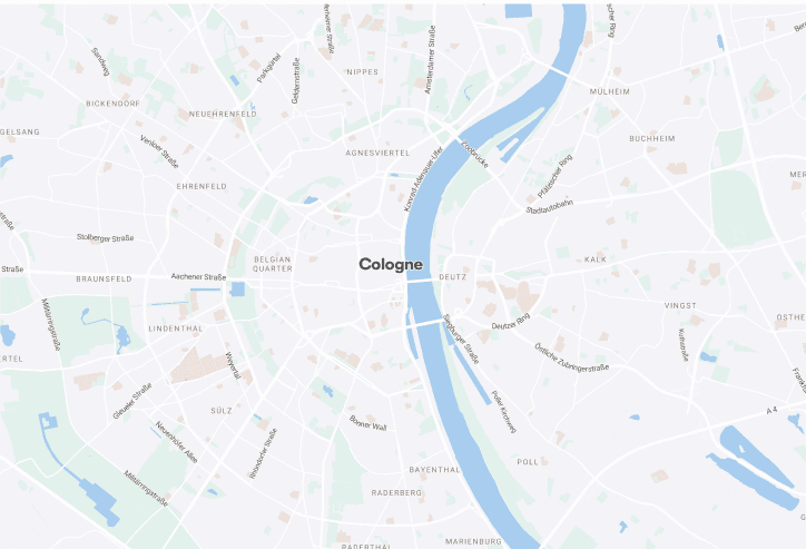 Karte von Köln