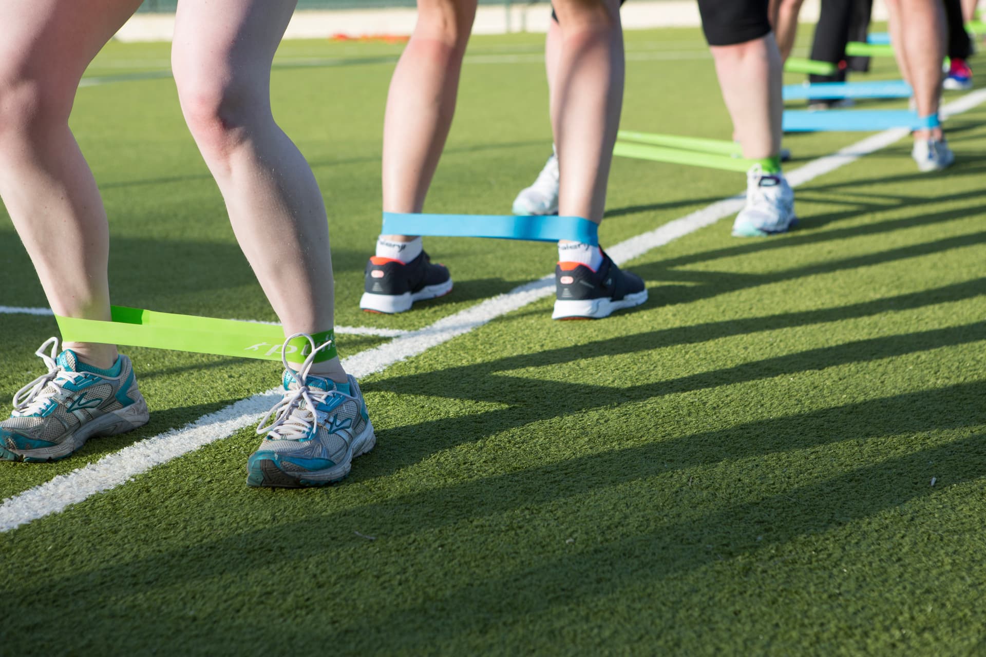 Training mit Resistance Bändern outdoor