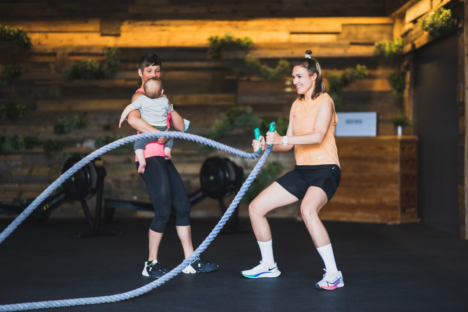 Training mit Kind in der Bootbox