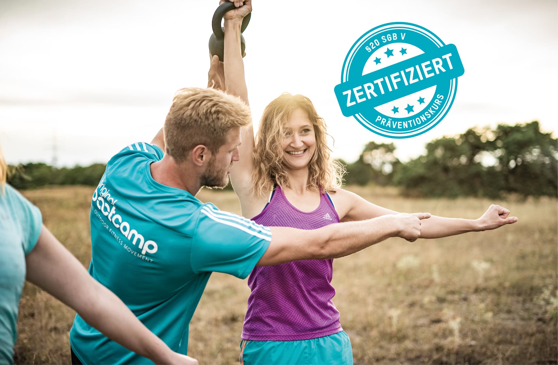 Bootcamp Trainer und Bootie bei einem zertifizierten Präventionskurs in Mülheim