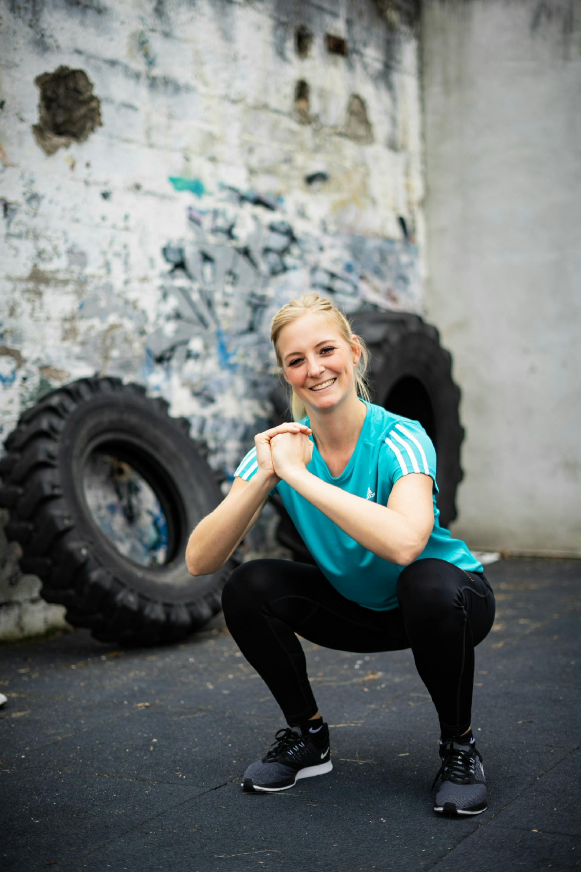 Personal Fitness Trainerin Anja Hendriks aus Düsseldorf beim Training
