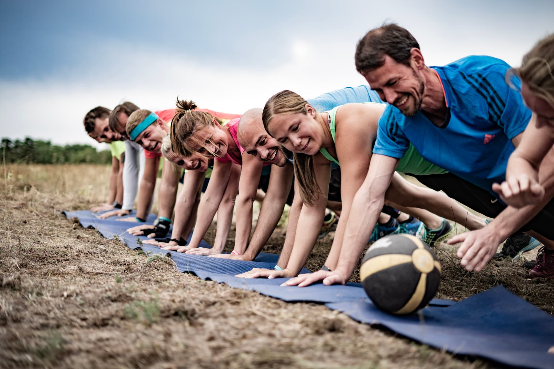 Im Bootcamp trainieren wir draußen mit Equipment