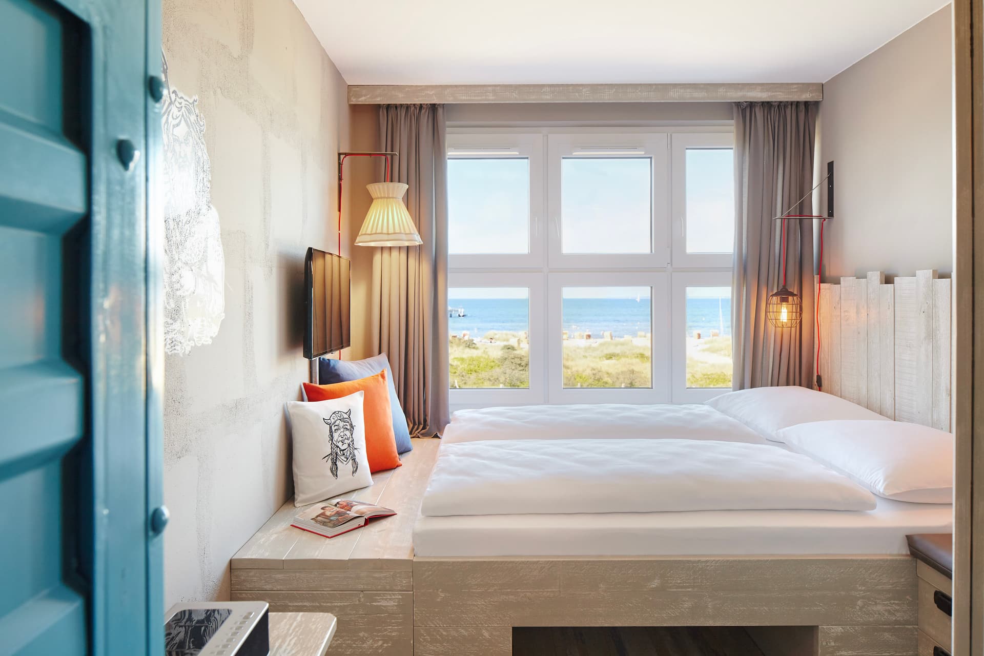 Hotelzimmer in der Bretterbude in Heiligenhafen