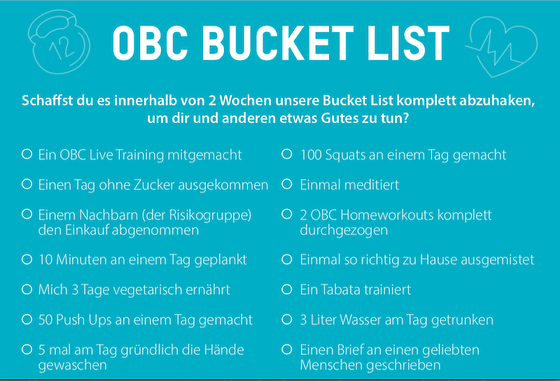 OBC Bucket List