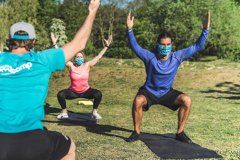 original Bootcamp outdoor Training mit Abstand